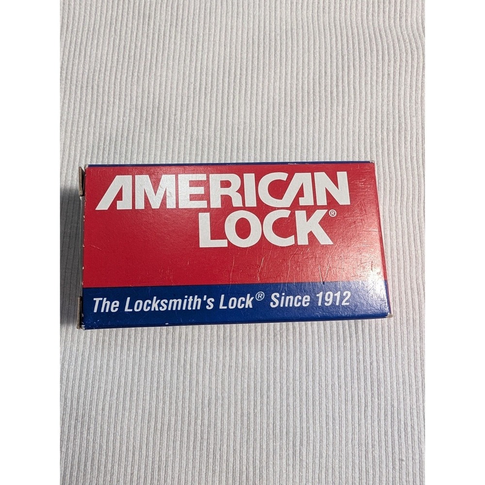 American Lock A1106RED‎ Red Aluminum Padlock with Key and Danger Tag New in Box